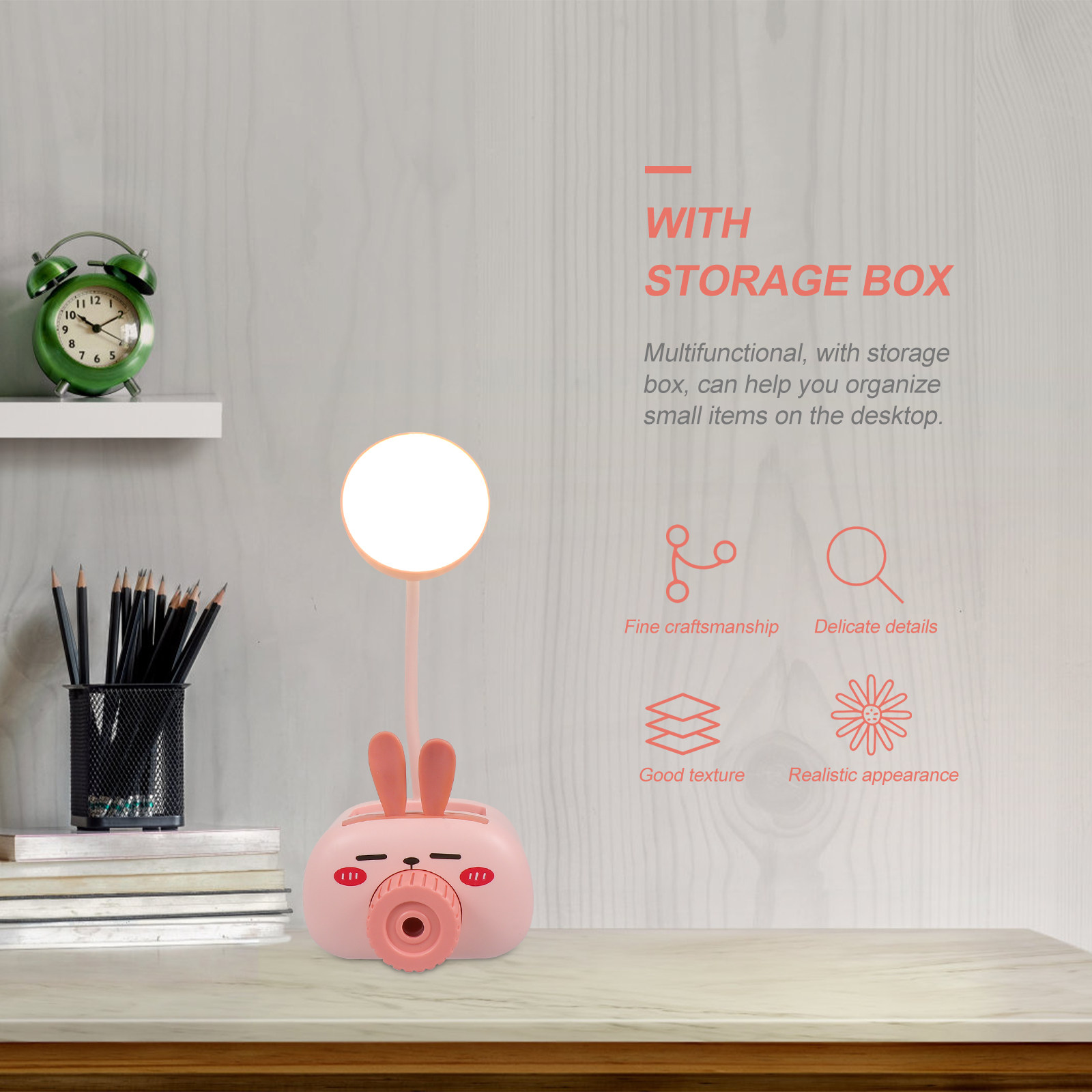 Lighting Table Decor - 1 Buah Lampu Malam Mini Kelinci,
