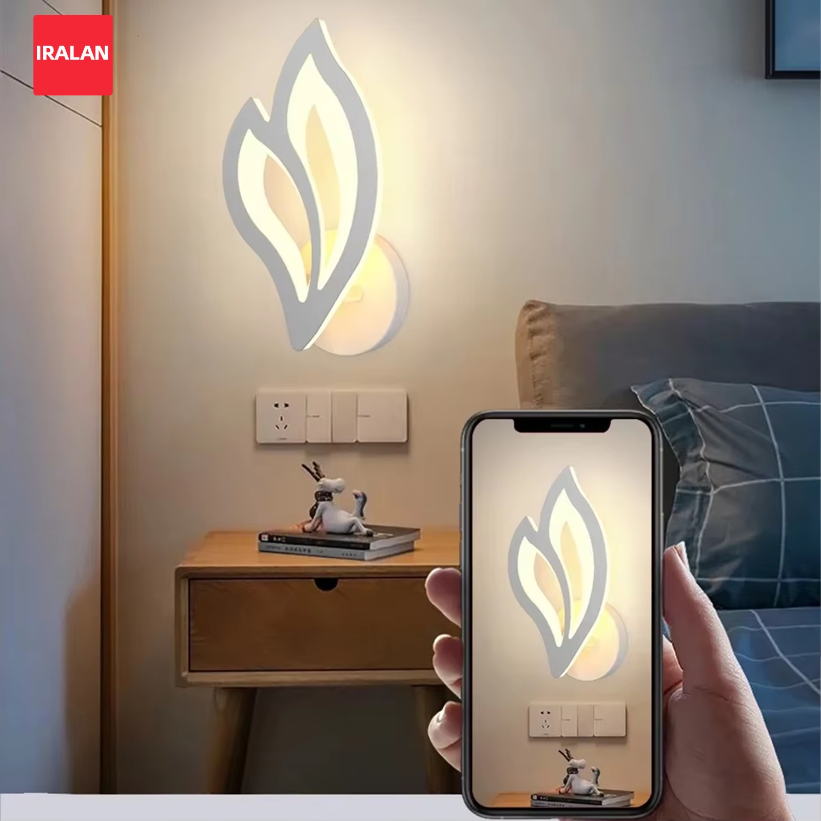 Foyer Lighting Wall Decor - Lampu Dinding LED Rumah Bentuk Daun
