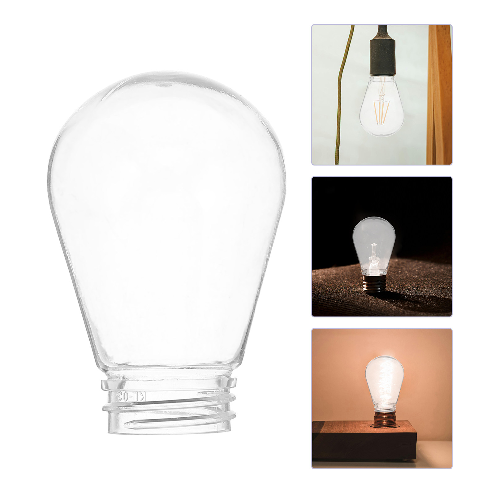 Lighting Decoration Stand - 30 Buah Penutup Bola Lampu Transparan,