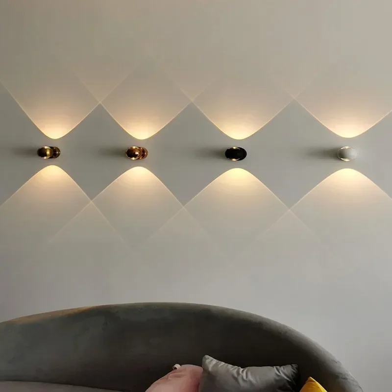 Foyer Lighting Wall Decor - Lampu Dinding LED Kaca Aluminium Seni
