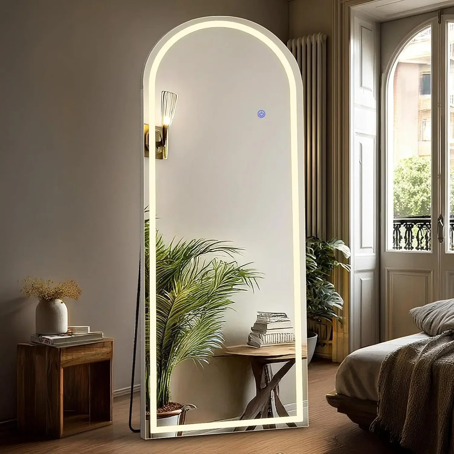 Lighting Decoration Stand - Cermin Dinding Full Body dengan Lampu