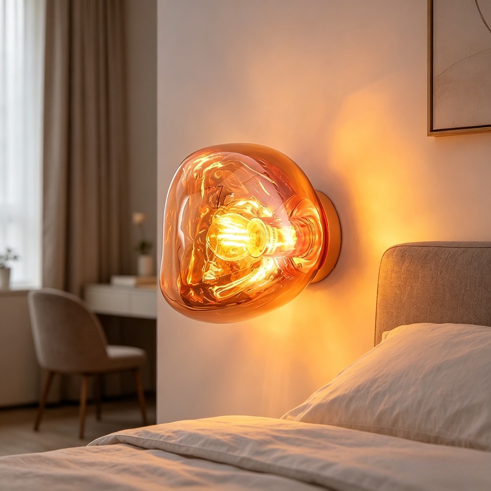 Foyer Lighting Wall Decor - Lampu Dinding Tekstur Kaca Light Flows