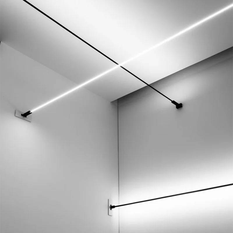 Lampu Dinding Linier Hitam Put - Foyer Lighting Wall Decor ulasan dan harga