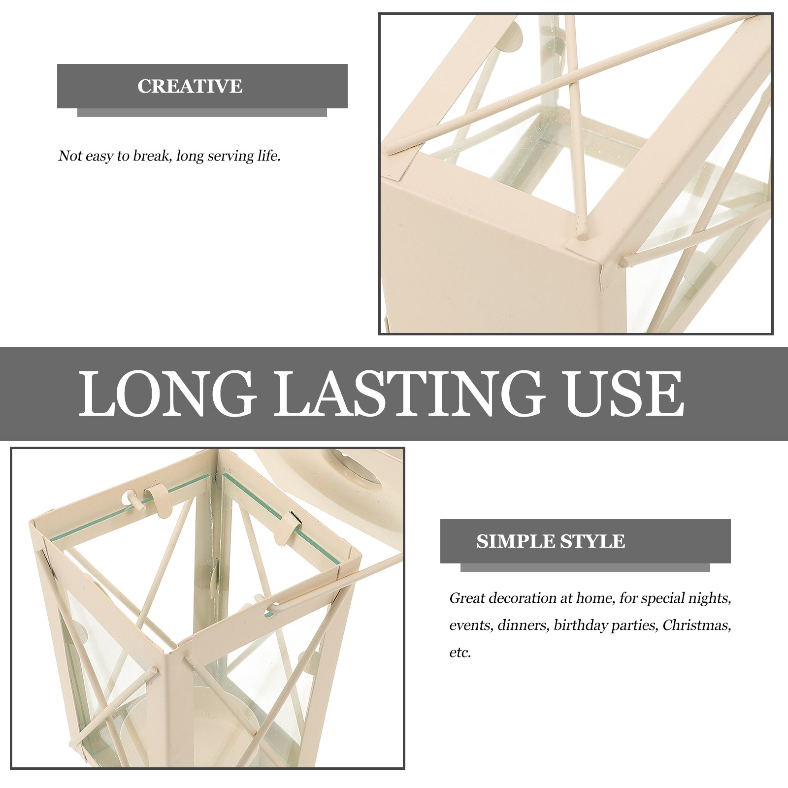 Penyangga Lentera Besi untuk L - Outdoor Lighting Decor Ideas ulasan dan harga