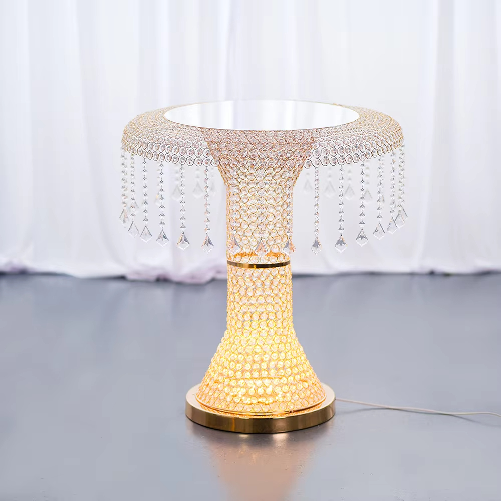 Stand Kue Pernikahan Kristal M - Lighting Decoration Stand ulasan dan harga