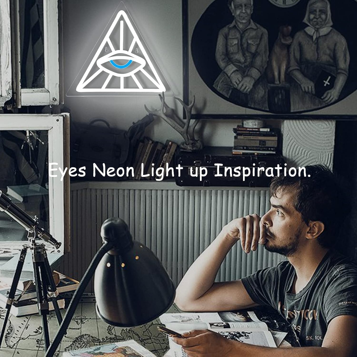 Lampu Neon LED Bentuk Mata di  - Outdoor Lighting Decor Ideas ulasan dan harga