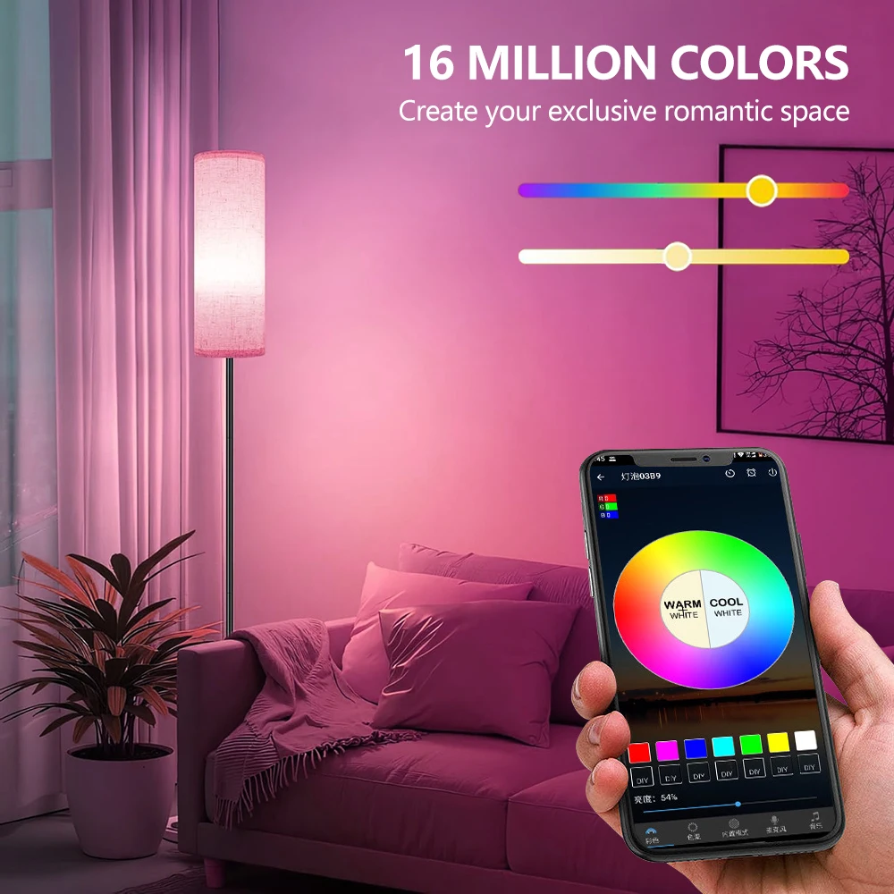 Lampu Lantai Ambient RGBW NEWS - Floor Lamp Tripod ulasan dan harga