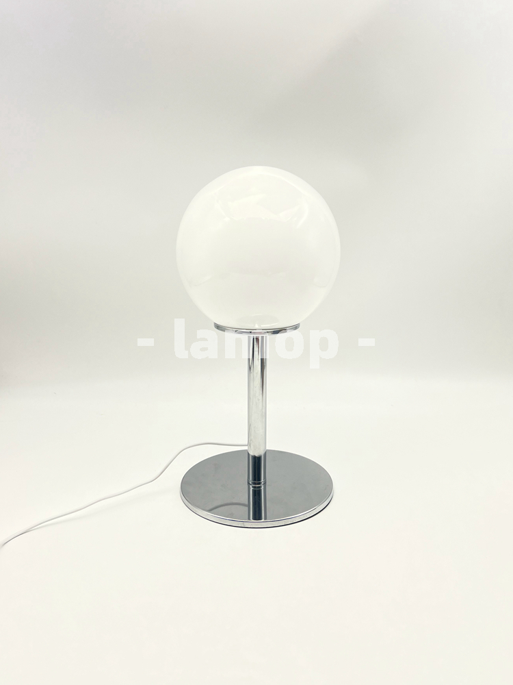 Lampu Meja Krom Bulat Putih Su - Lighting Table Decor ulasan dan harga