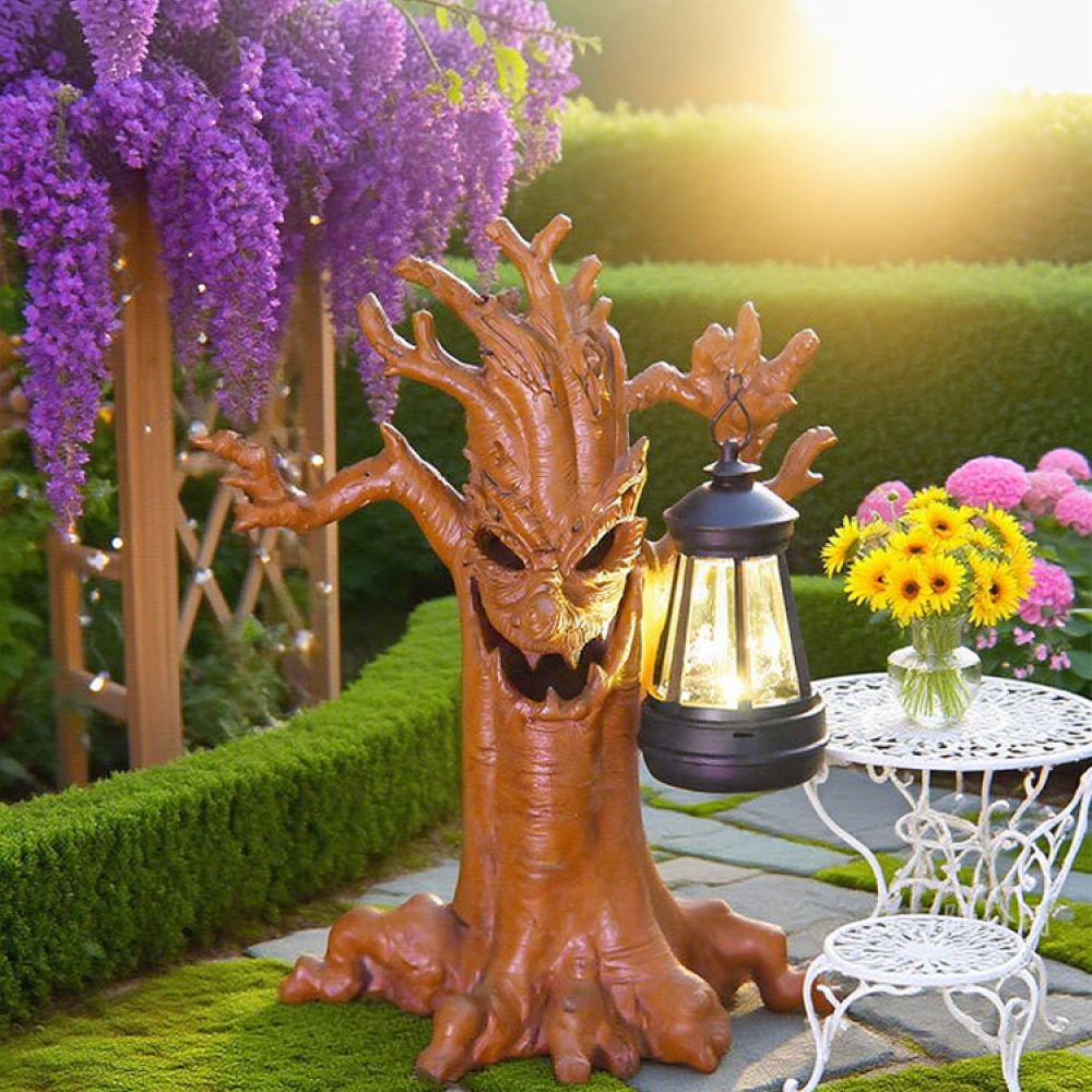 Patung Pohon dengan Bahan Resi - Outdoor Lighting Decor Ideas ulasan dan harga