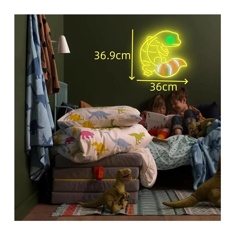 Lampu Neon Bentuk Tokek Anime  - Gecko Lighting & Decor ulasan dan harga
