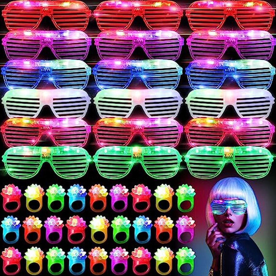 10-50buah kacamata LED kacamat - Lighting Jockey ulasan dan harga