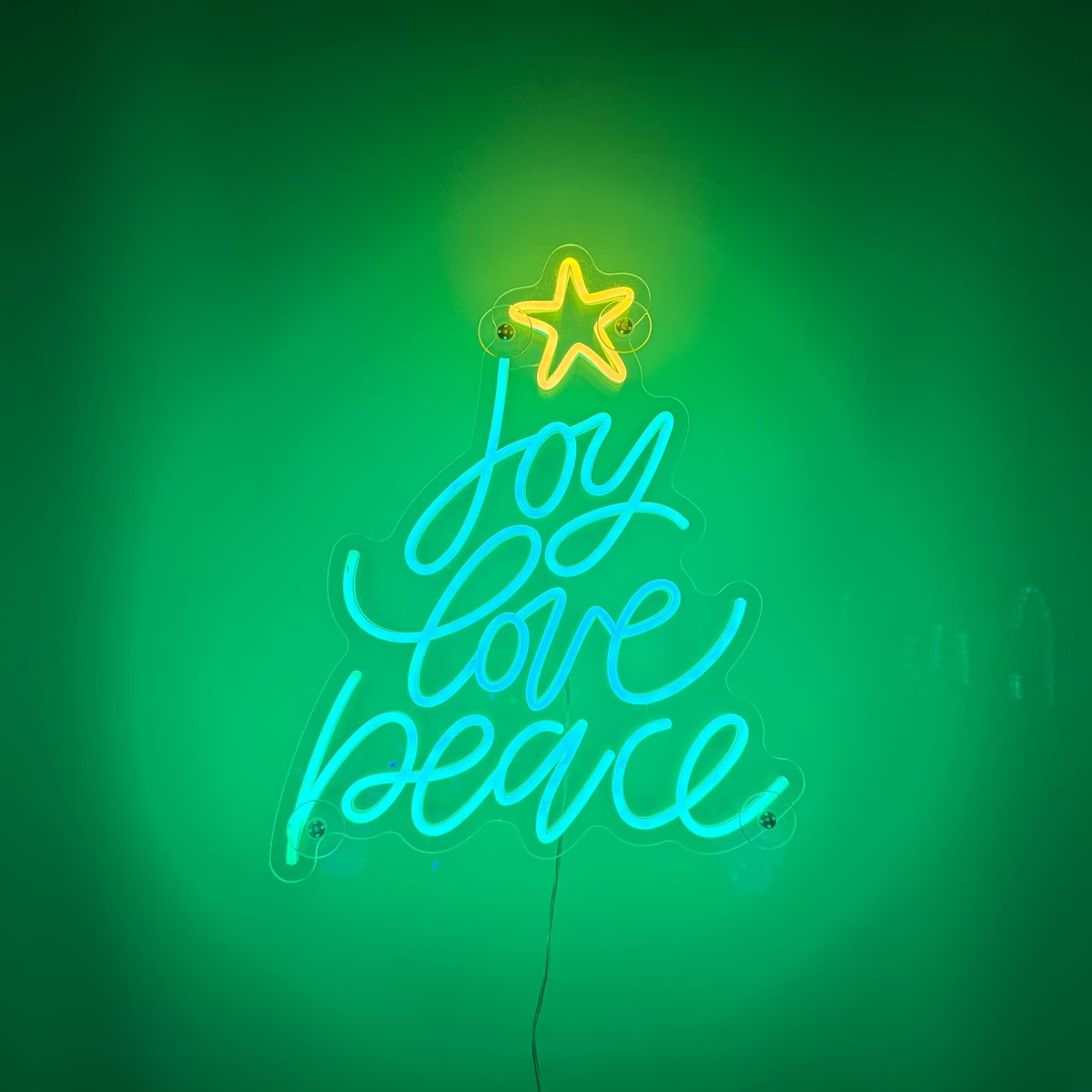 Lampu Neon Joy Love Peace, Lam - Outdoor Lighting Decor Ideas ulasan dan harga