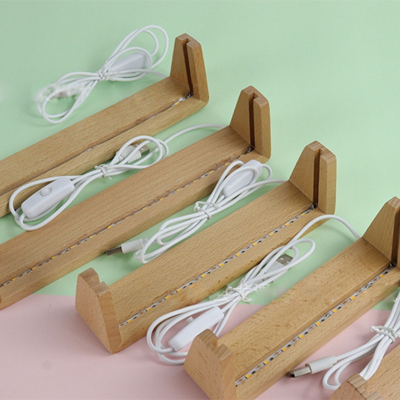 5/6/7/8/10 Inci Kayu Bentuk La - Lighting Decoration Stand ulasan dan harga