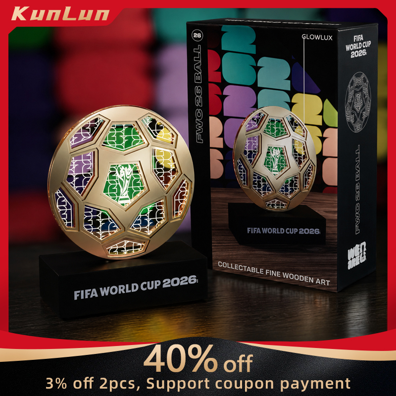 Lampu Meja LED Bola Sepak Emas - Lighting World Decor ulasan dan harga