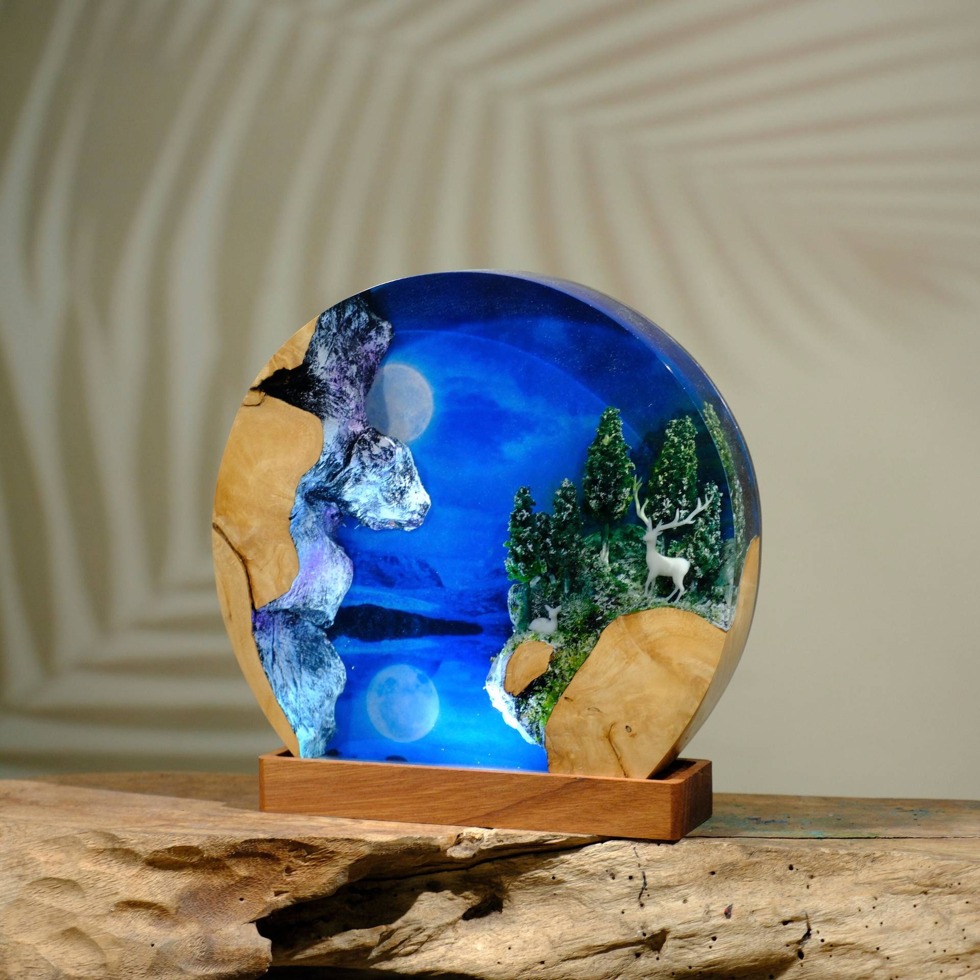 Lampu Meja Resin Kustom Dunia  - Lighting World Decor ulasan dan harga