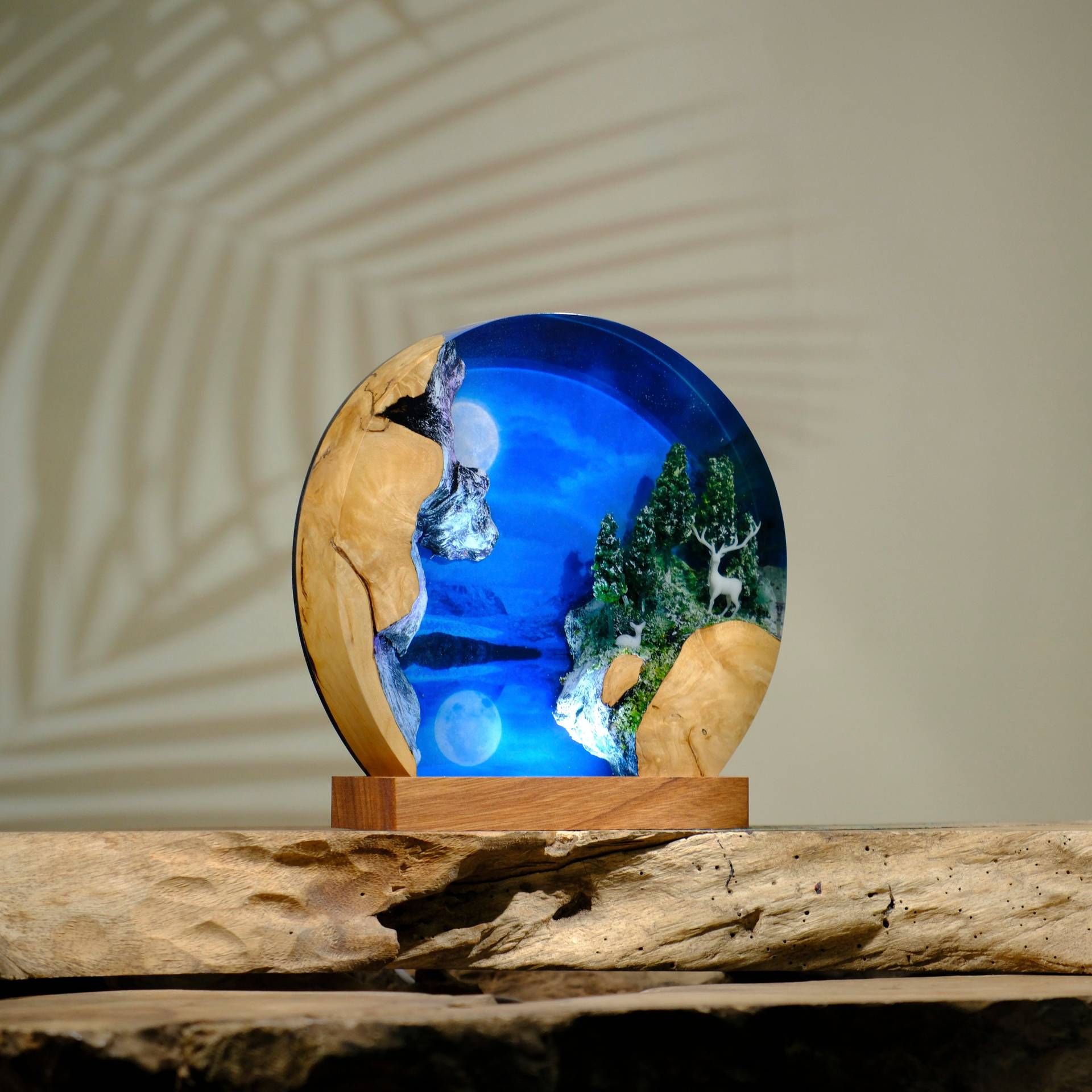 Lampu Meja Resin Kustom Dunia  - Lighting World Decor ulasan dan harga