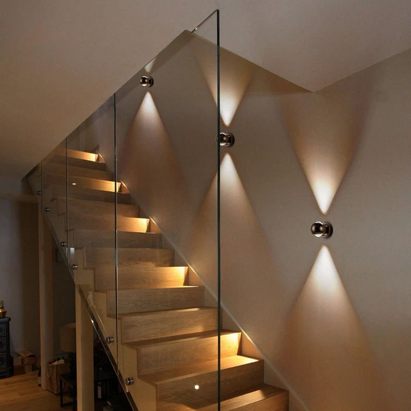 Lampu Dinding LED Kaca Alumini - Foyer Lighting Wall Decor ulasan dan harga