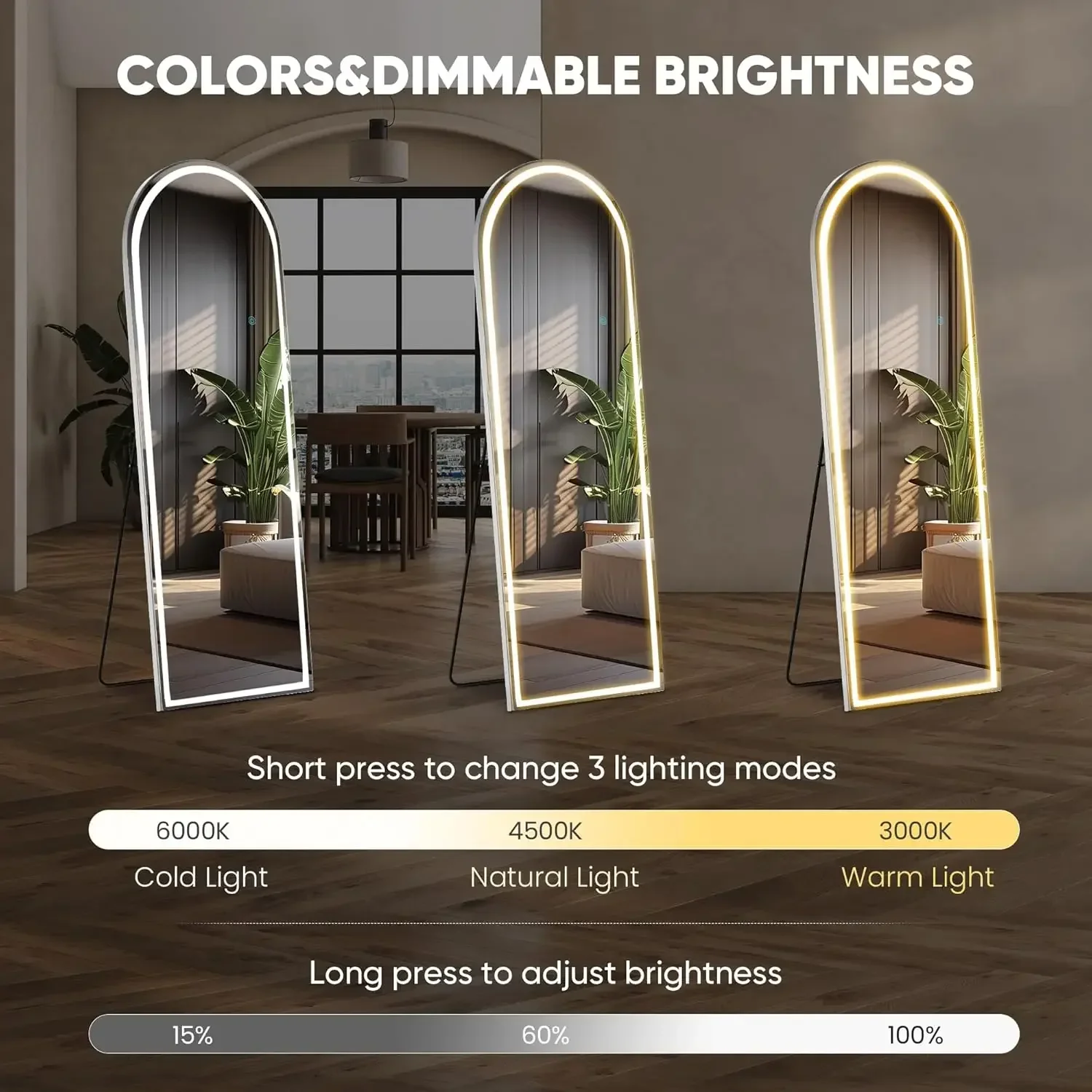 Cermin Dinding Full Body denga - Lighting Decoration Stand ulasan dan harga