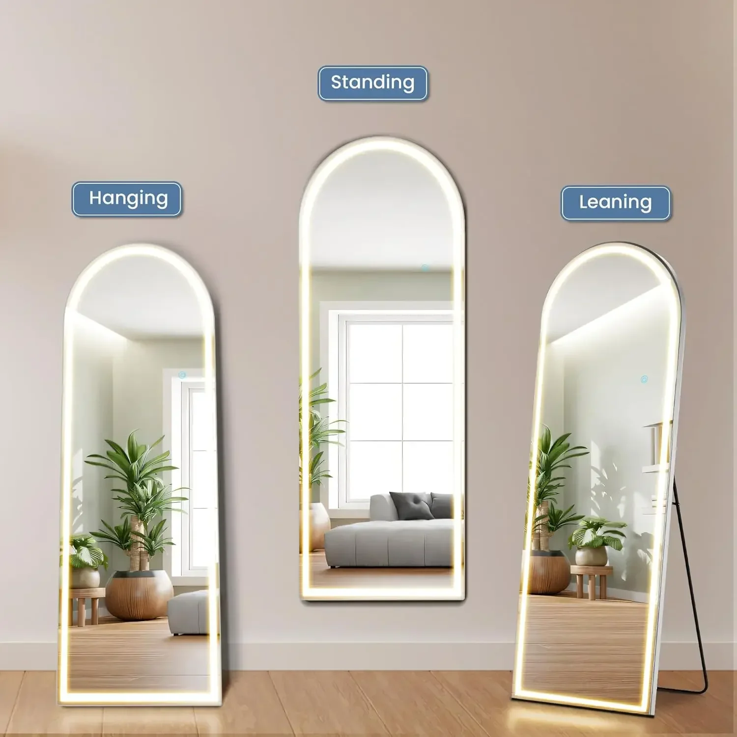 Cermin Dinding Full Body denga - Lighting Decoration Stand ulasan dan harga