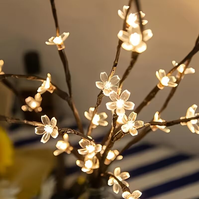 1/2 Buah 20LED Lampu Cabang Po - Lighting Table Decor ulasan dan harga