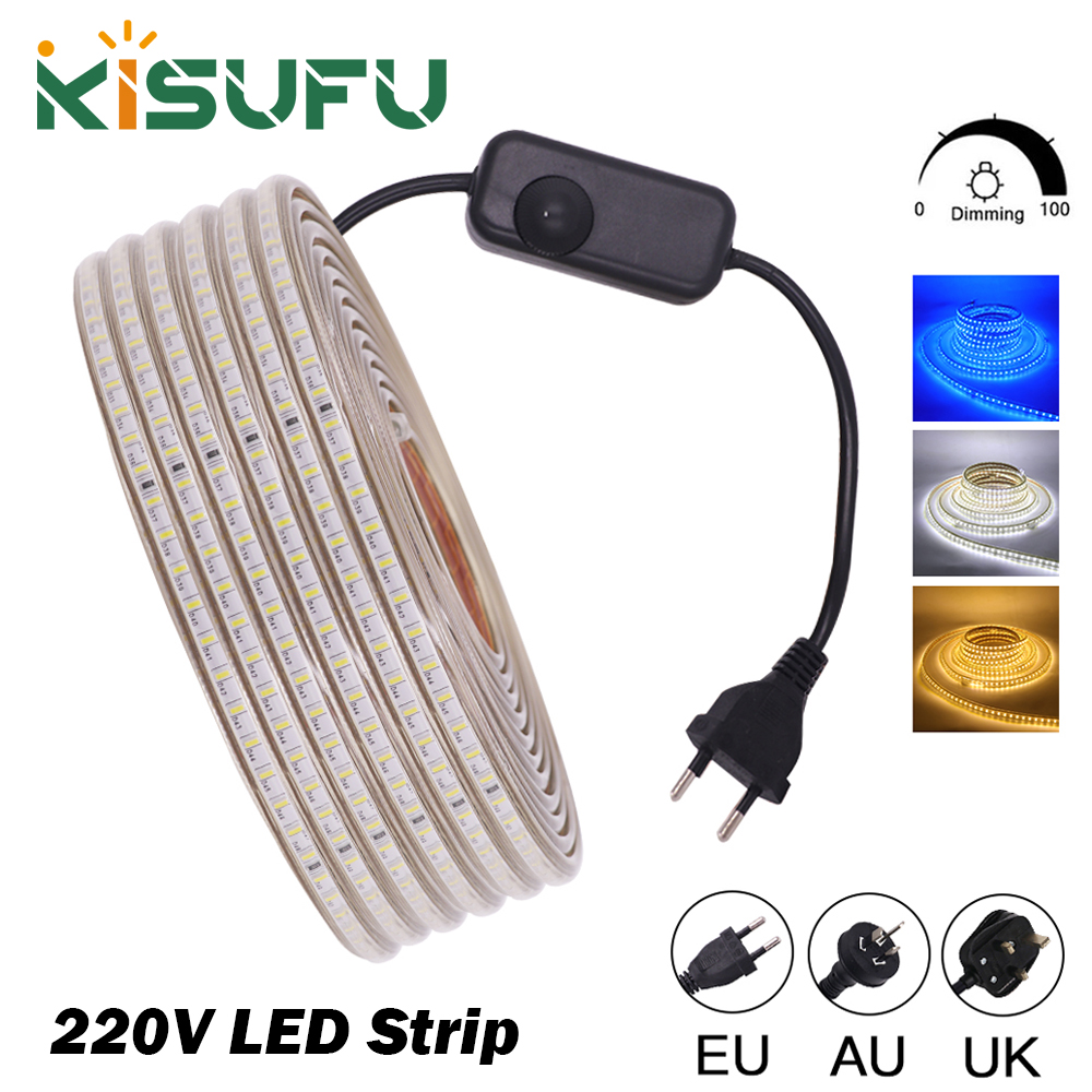 Strip LED 220V dengan Peredup  - Decor Lighting Uk ulasan dan harga