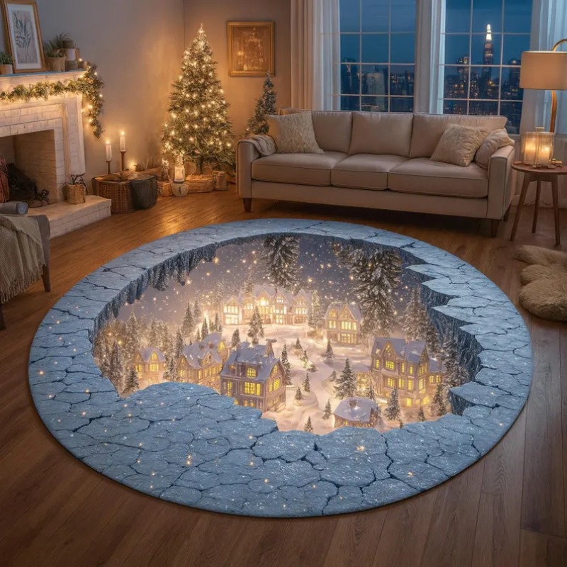 Karpet Desa Natal 3D, Karpet K - Outdoor Lighting Decor Ideas ulasan dan harga