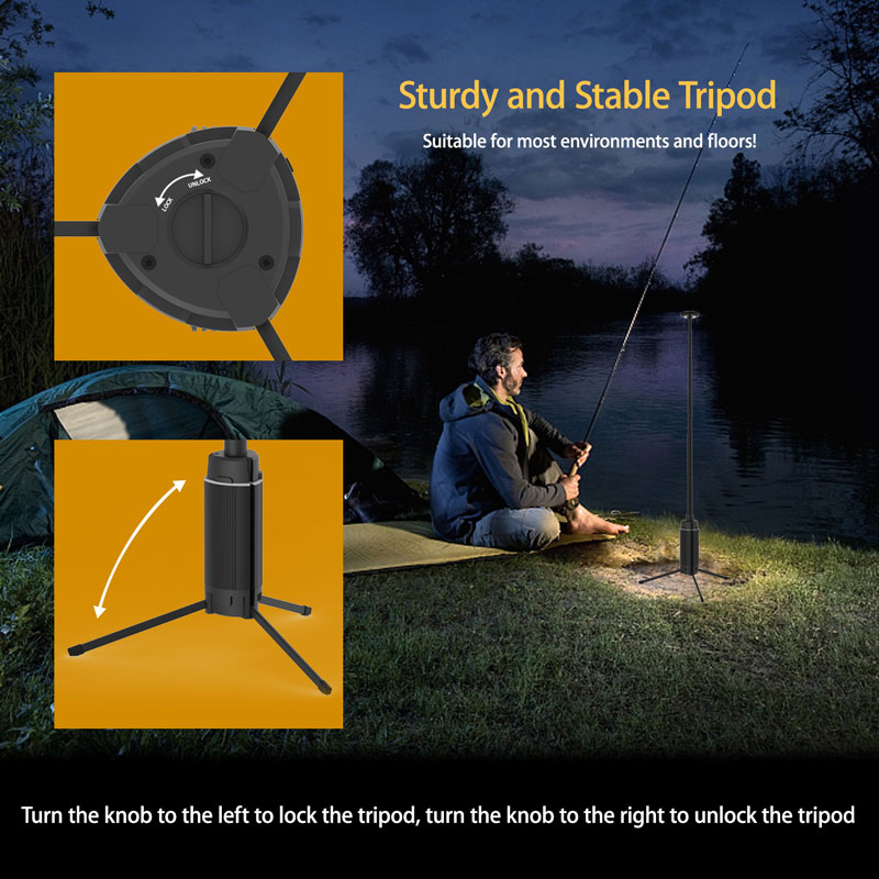 Lampu darurat tenda memancing  - Floor Lamp Tripod ulasan dan harga