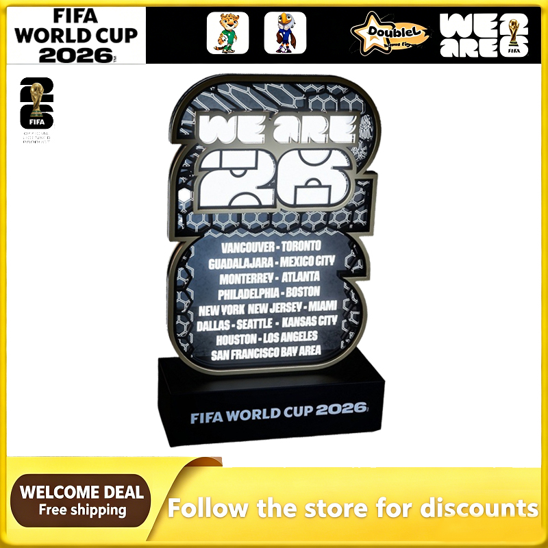 Lampu Malam LED 3D Piala Dunia - Lighting World Decor ulasan dan harga