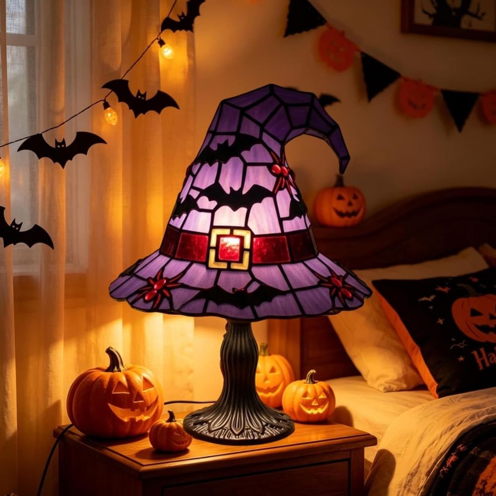 Lampu Topi Penyihir Kaca Patri - Lighting Decoration Stand ulasan dan harga